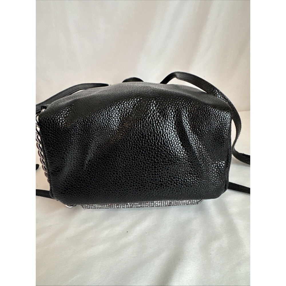 Victorias Secret Silver Sparkle Small City Backpack Purse Bag Studded W/Pockets - Picture 7 of 12
